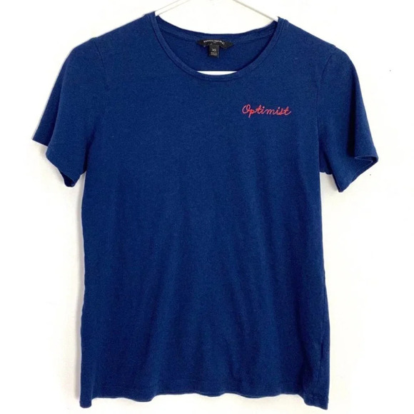Banana Republic Optimist Tee Navy Blue Women’s Size XS Crewneck Short Sleeve - Picture 1 of 8